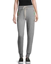 Wildfox Rose Jogger Pant - Gray