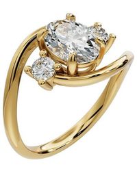 Lab Grown Diamonds - 18K Plated 1.25 Ct. Tw. Lab-Grown Diamond Ring - Lyst