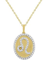Ethos Creations - Brilliant Bloom 14K 0.33 Ct. Tw. Lab-Grown Diamond Zodiac Pendant - Lyst