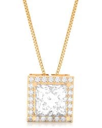 Amairah - 14K Rose 5.00 Ct. Tw. Lab-Grown Diamond Pendant Necklace - Lyst