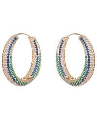 Eye Candy LA - Luxe Collection Cz Valentina Loop Earrings - Lyst