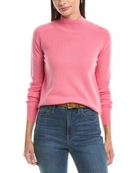 InCashmere - Mock Neck Cashmere Sweater - Lyst