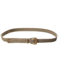 Brunello Cucinelli - Woven & Leather Belt - Lyst