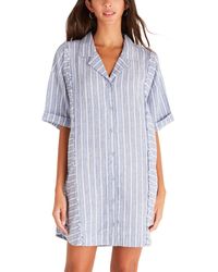 Z Supply - Jayden Striped Linen-blend Mini Dress - Lyst
