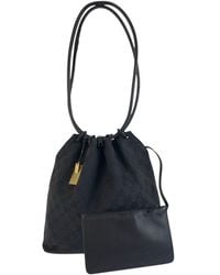 Gucci - Coated/Waterproof Canvas Drawstring Shoulder Bag (Authentic Pre- Loved) - Lyst