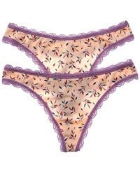 Wacoal - B.Tempt'D By 2Pk Inspired Eyelet Thong - Lyst