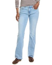 L'Agence - Sneeki Low-Rise Sneaker Straight Jean - Lyst