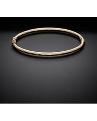 Italian Gold - 14k Bangle Bracelet - Lyst