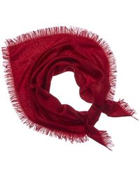 Gucci GG Wool & Silk-blend Shawl - Red