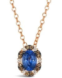 Le Vian - Precious 14K Rose 0.84 Ct. Tw. Diamond & Sapphire Pendant - Lyst