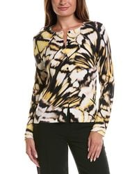 Oscar de la Renta - Butterfly Printed Cardigan - Lyst