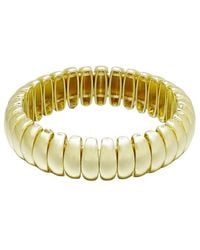 Adornia - Plated Stretch Cuff Bracelet - Lyst