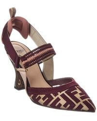 Fendi - Colibri Ff Mesh Slingback Pump - Lyst