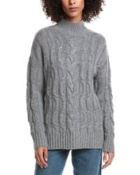 Forte - Luxe Wool & Cashmere-Blend Cable Sweater - Lyst