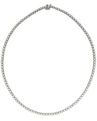 Prince Diamond & Jewelry - 14K 3.51 Ct. Tw. Lab-Grown Diamond Lab-Grown Tennis Necklace - Lyst