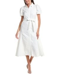 Cece - Button Front Midi Shirtdress - Lyst