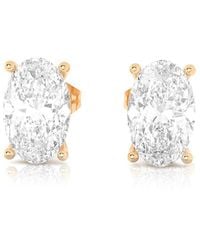 Amairah - 14K Rose 2.00 Ct. Tw. Lab-Grown Diamond Stud Earrings - Lyst