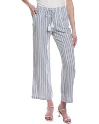 Ellen Tracy - Wide Leg Linen-Blend Pant - Lyst