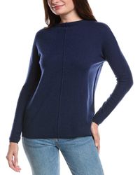 Forte - Seamed Easy Funnel Neck Cashmere Sweater - Lyst