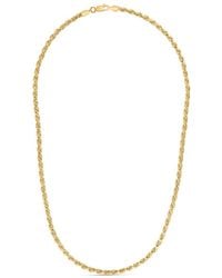 Italian Silver - 14k Over Rope Chain Necklace - Lyst