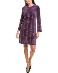 Johnny Was - Bounce Velour Kimono Sleeve Mini Dress - Lyst