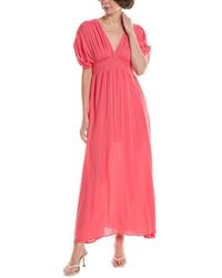 Marion - Smocked Waist Midi Dress - Lyst