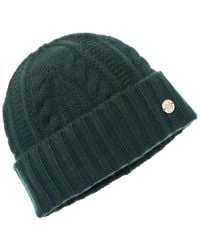 Bruno Magli - Chunky Cable Cuffed Cashmere Hat - Lyst