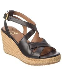 Ted Baker - Tamyaa Leather Wedge Sandal - Lyst
