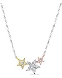 Sabrina Designs - 14k 0.13 Ct. Tw. Diamond Star Necklace - Lyst