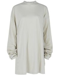 Balenciaga - Long Sleeve Oversized Distressed T-Shirt - Lyst