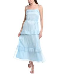 Julia Jordan - Crinkle Chiffon Maxi Dress - Lyst