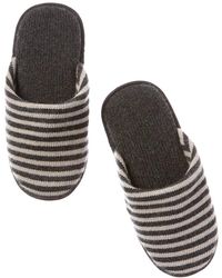 Portolano - Striped Slippers - Lyst
