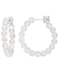 Rina Limor - 4.00 Ct. Tw. Topaz Hoop Earrings - Lyst