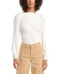 Bella Dahl - Ruched Waist Flowy Sleeve Top - Lyst