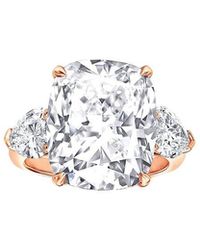 Lab Grown Diamonds - 14K Rose 6.40 Ct. Tw. Lab-Grown Diamond Ring - Lyst