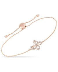 Diamond Select Cuts - 14K Rose 0.30 Ct. Tw. Diamond Butterfly Bracelet - Lyst