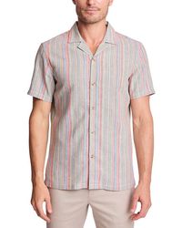 Paisley & Gray - Camp Collar Linen-Blend Shirt - Lyst