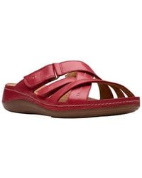 Clarks - Cecily Slide Leather Slide - Lyst