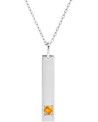 MaxColor - 14K 0.08 Ct. Tw. Citrine Pendant Necklace - Lyst