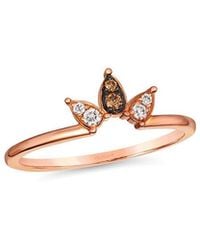 Le Vian - Chocolate And Strawberry 14K Rose 0.08 Ct. Tw. Diamond Ring - Lyst