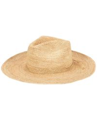 San Diego Hat - Marina Crochet Raffia Fedora - Lyst