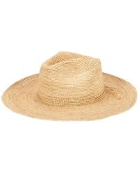 San Diego Hat - Marina Crochet Raffia Fedora - Lyst