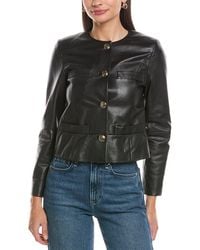 Marella - Kaya Leather Jacket - Lyst