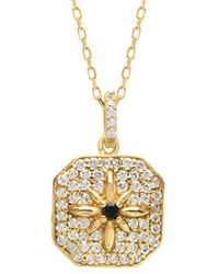 Gabi Rielle - Gold Over Silver Cz Necklace - Lyst
