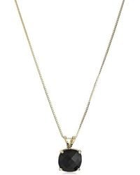 MaxColor - 14k 3.40 Ct. Tw. Onyx Pendant Necklace - Lyst