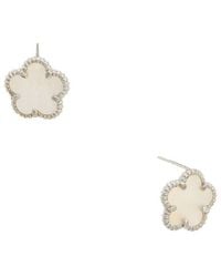 Juvell - 18K Plated Clover Earring - Lyst