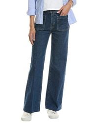 FRAME - Frame The Refined Saturn Wide Leg Jean - Lyst