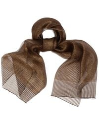Saachi - Striped Sparkle Silk Sheer Wrap - Lyst