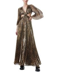 Alice + Olivia - Alice + Olivia Bahama Silk-blend Maxi Dress - Lyst