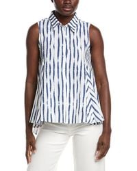 Gracia - High Low Sleeveless Printed Top - Lyst